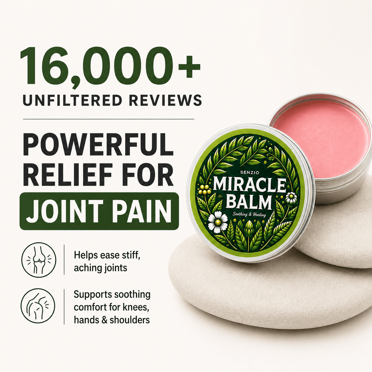 Senzio Miracle Balm — składniki ziołowe